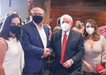 Lula e Alckmin têm 1º aparição pública juntos desde o início das articulações para 2022
