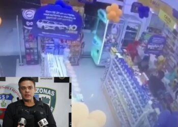 VÍDEO: imagens mostram momento em que delegado do AM é assassinado