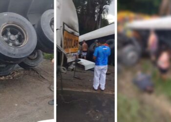 Grave acidente com três veículos pesados deixa feridos na BR-174