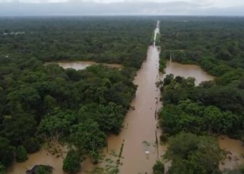 Com estrada alagada, cheia isola Apuí e ameaça abastecimento